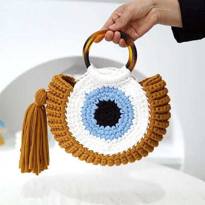 Evil Eye Crochet Bag