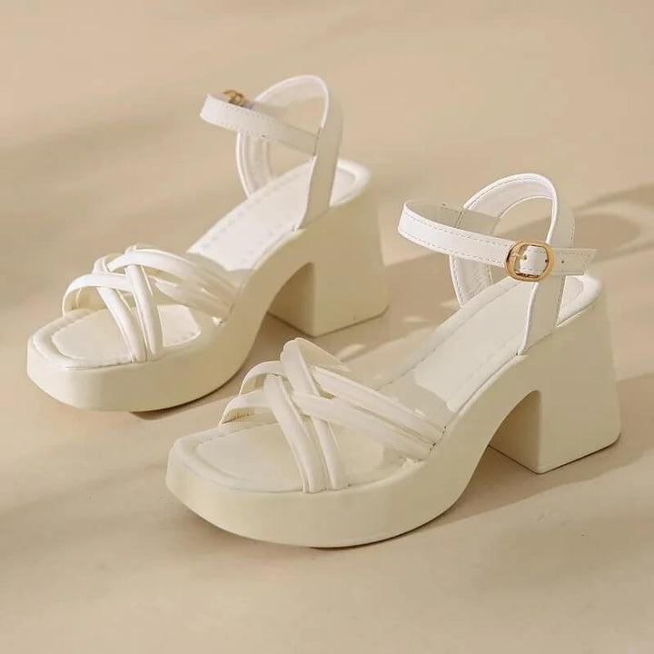 Olivia Ankle Strap Platform Sandal