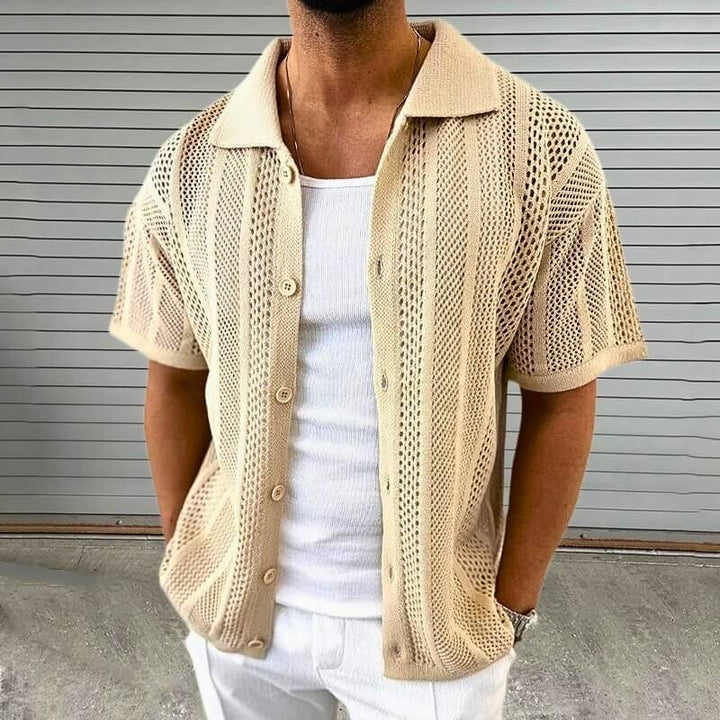 Mirage Openwork Knit Shirt