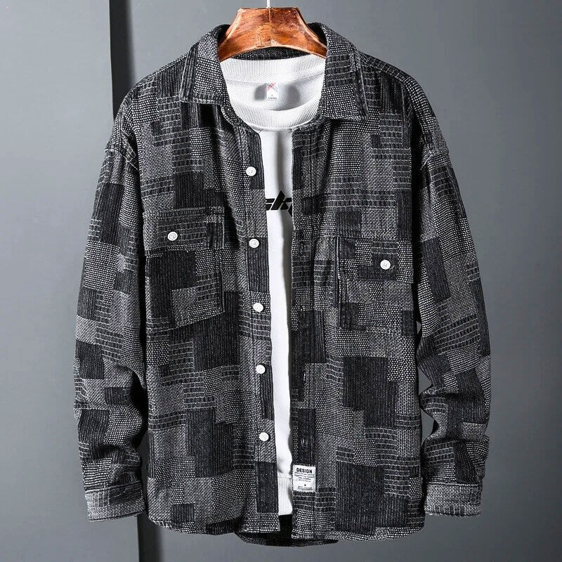 Patched Denim Shirt