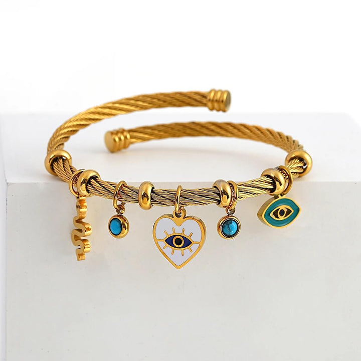 Twisted Evil Eye Bracelet