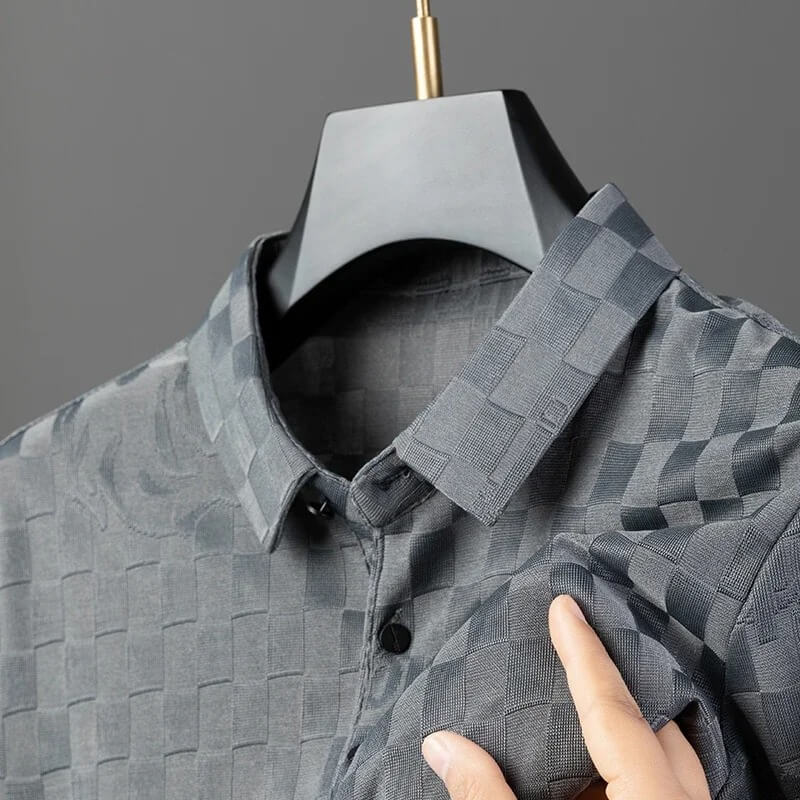 Jax Checkers Jacquard Polo