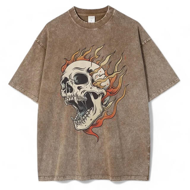 Skull On Fire Tee