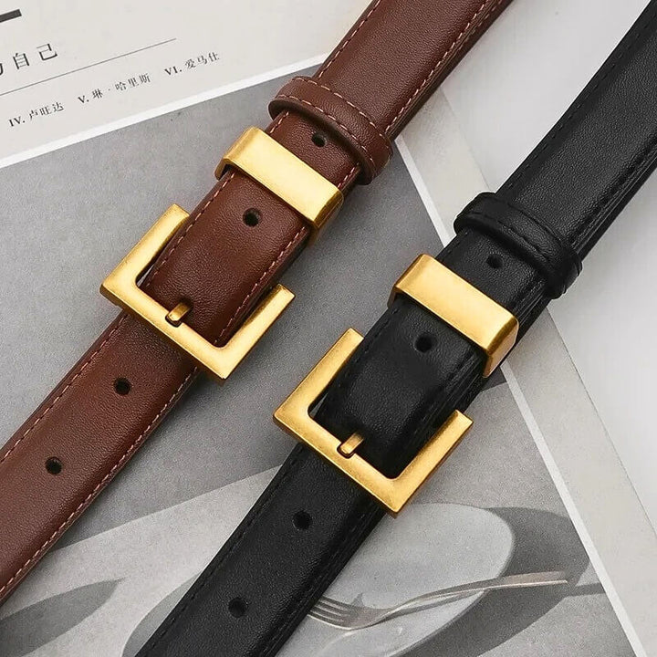 Chiara Square Leather Belt