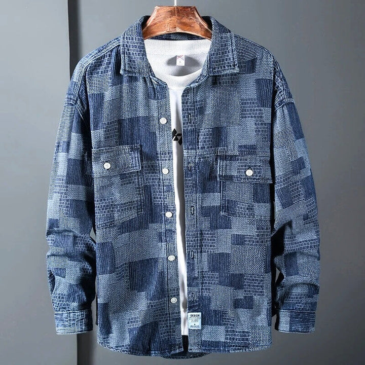 Patched Denim Shirt