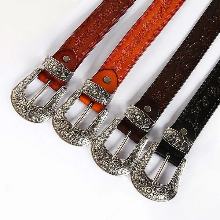 Longhorn Leather Belt