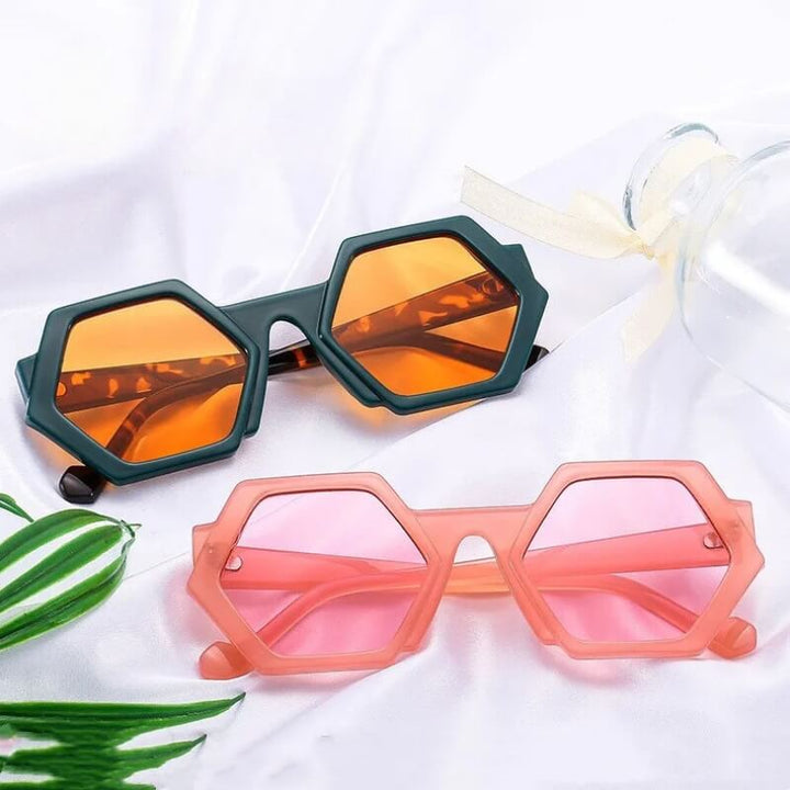 Poppy Hexagon Sunglasses