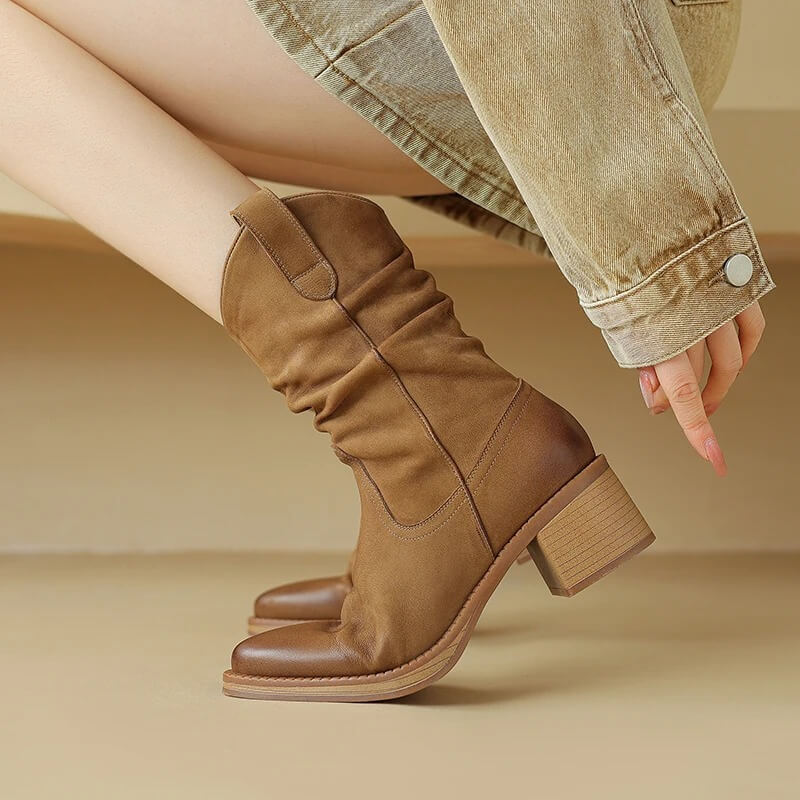 Marlie Western Leather Boots