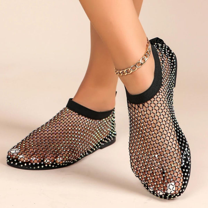 Scarlet Mesh Flat