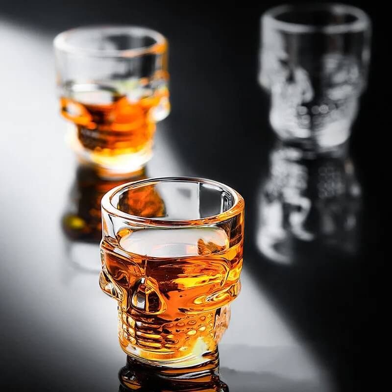 Spooky Skull Shot Glass