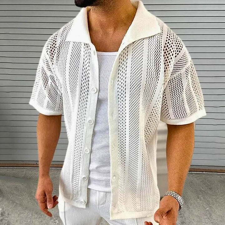 Mirage Openwork Knit Shirt