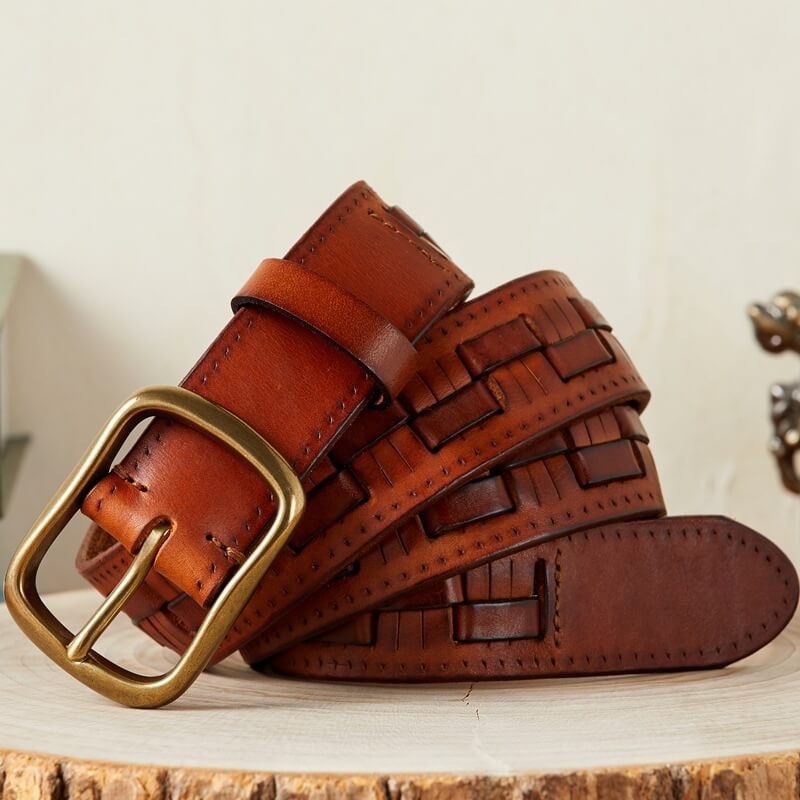 The Artisan Weave Leather Belt