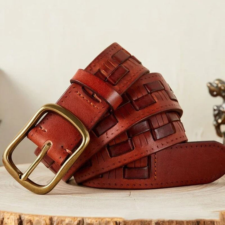 The Artisan Weave Leather Belt