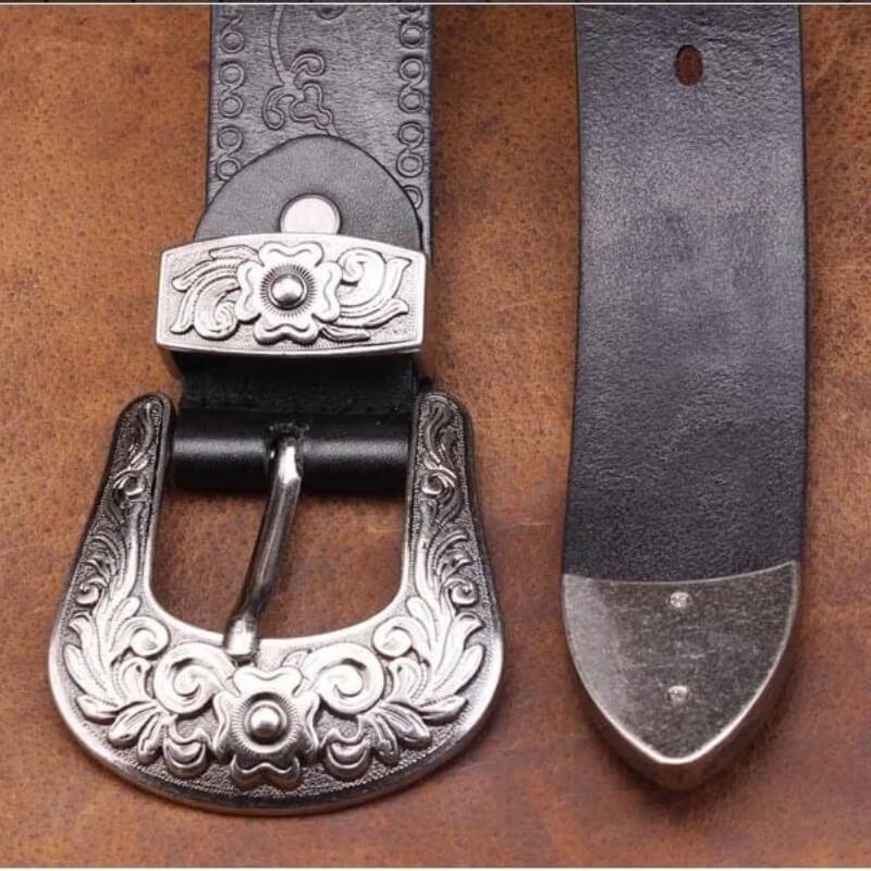 Longhorn Leather Belt