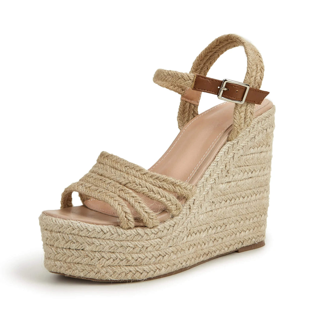 Claire Espadrille Ankle Strap Wedge Sandal