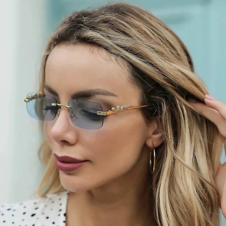 Panther Rimless Sunglasses