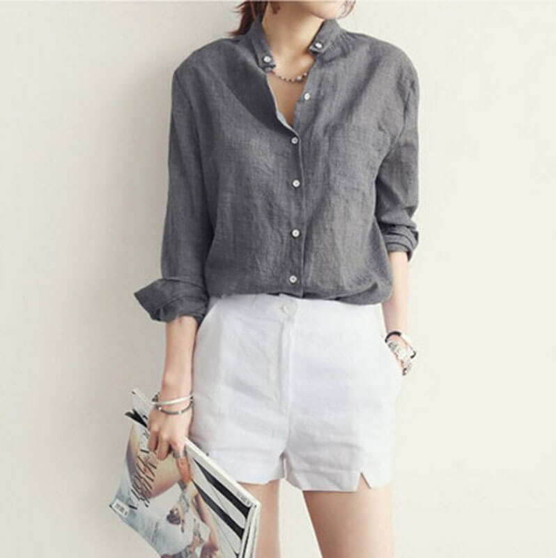 Zoe Linen Blouse