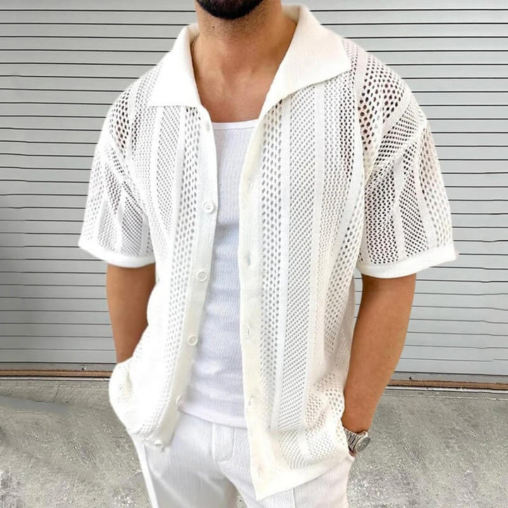 Mirage Openwork Knit Shirt