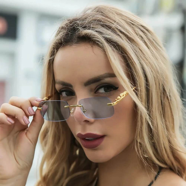 Panther Rimless Sunglasses