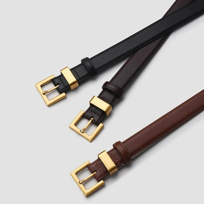 Chiara Square Leather Belt