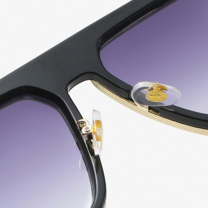 Golden Shine Double-Rim Sunglasses