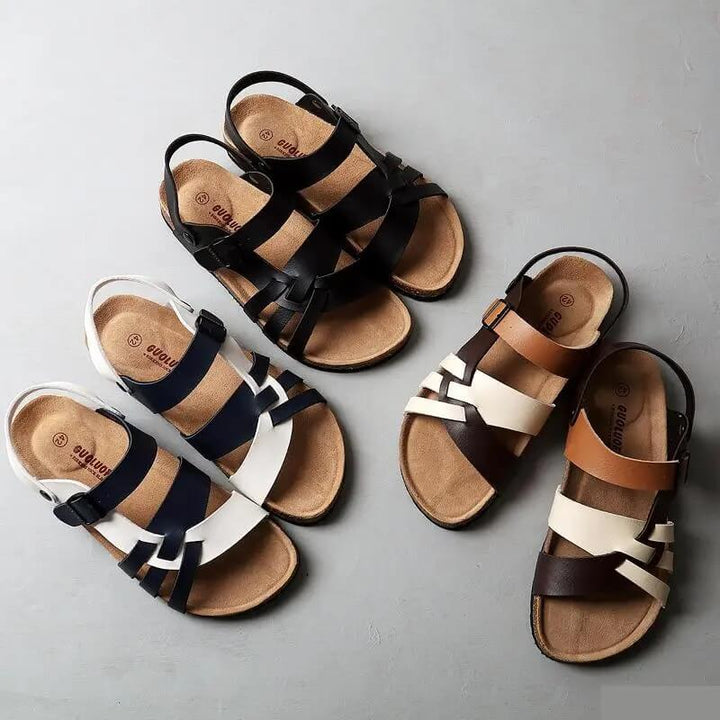 Spartacus Ankle-Strap Sandals