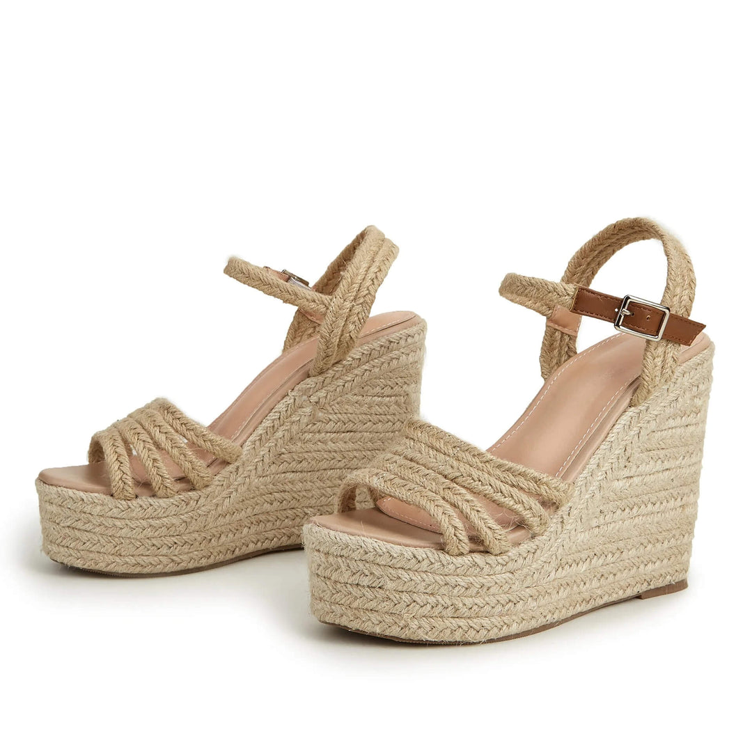 Claire Espadrille Ankle Strap Wedge Sandal