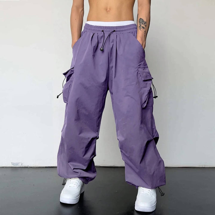 Wide Stride Cargo Joggers