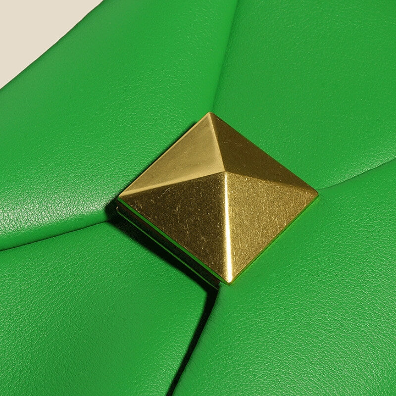 The Golden Pyramid Leather Shoulder Bag