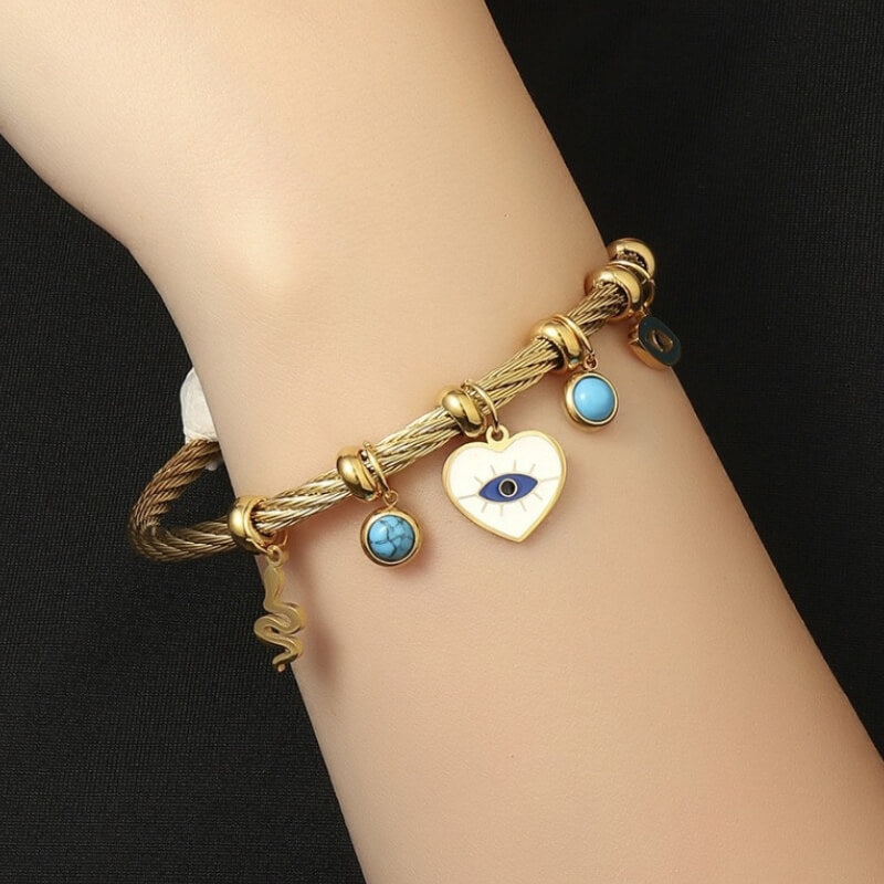 Twisted Evil Eye Bracelet