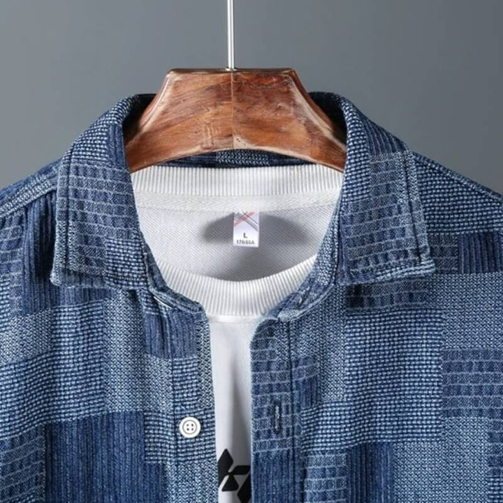 Patched Denim Shirt