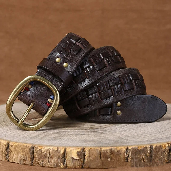 The Artisan Weave Leather Belt