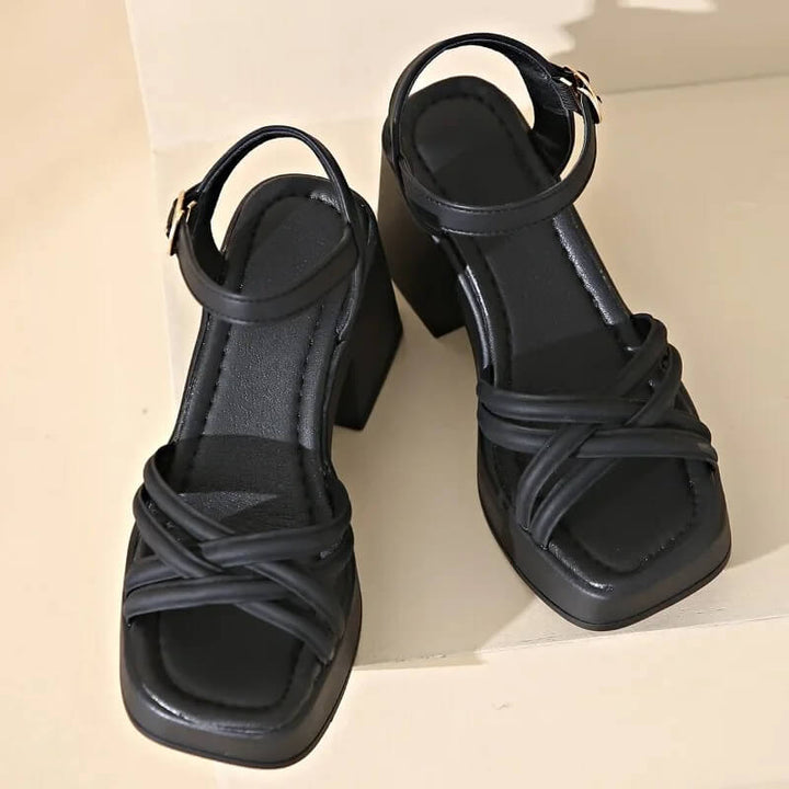 Olivia Ankle Strap Platform Sandal