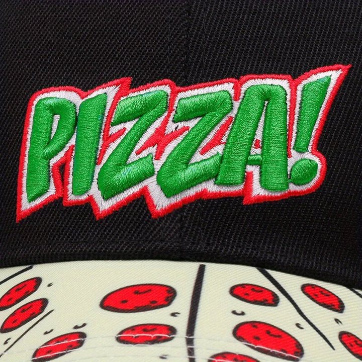 Pizza Fan Embroidered Cap