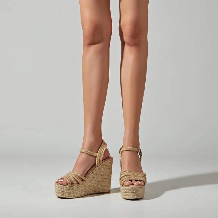 Claire Espadrille Ankle Strap Wedge Sandal