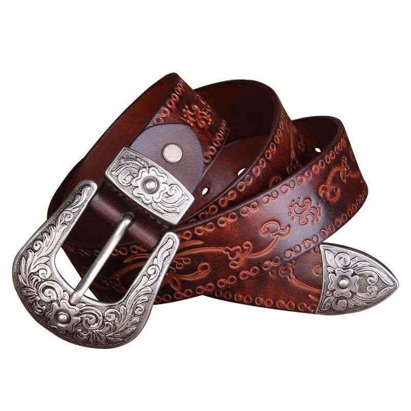 Longhorn Leather Belt