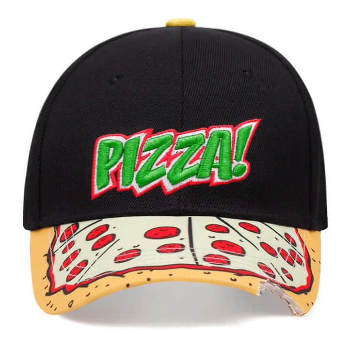 Pizza Fan Embroidered Cap