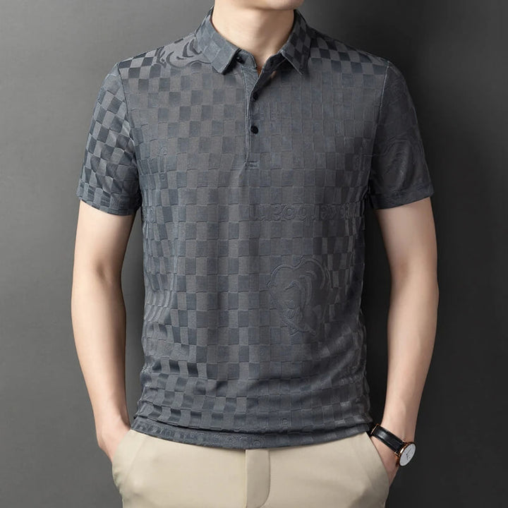 Jax Checkers Jacquard Polo