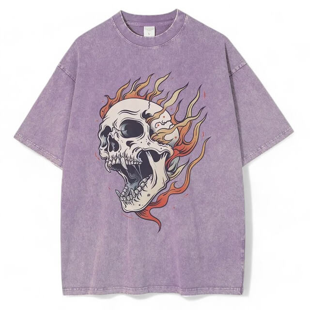 Skull On Fire Tee