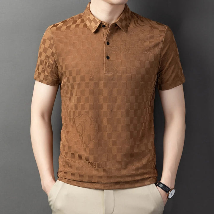 Jax Checkers Jacquard Polo