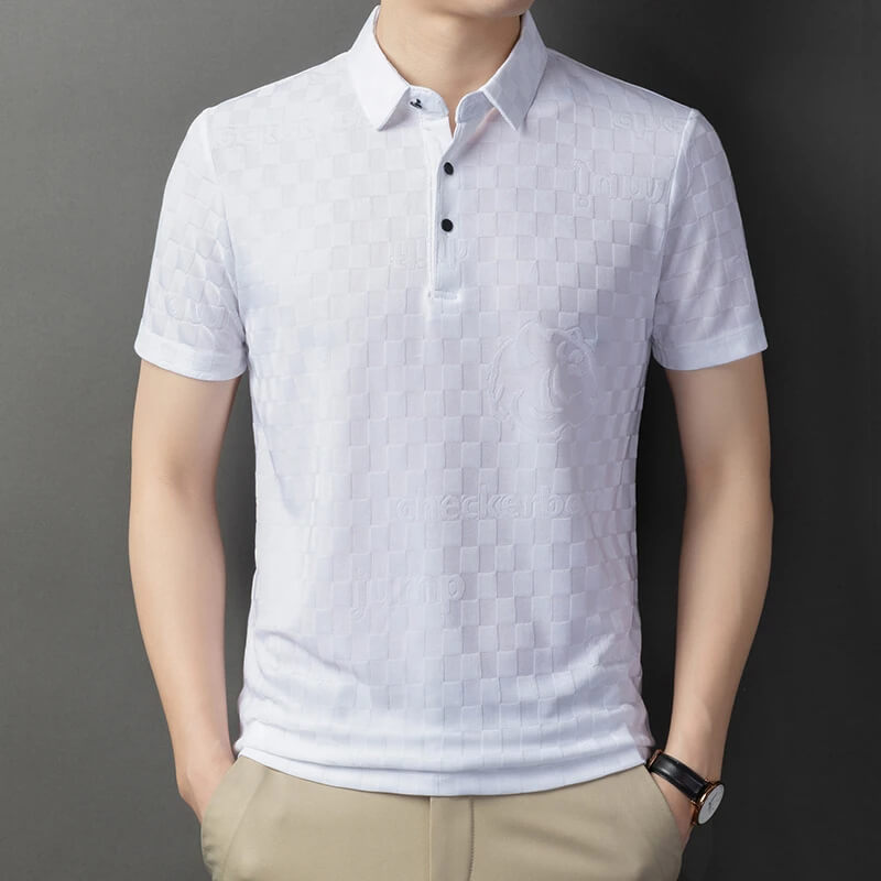 Jax Checkers Jacquard Polo