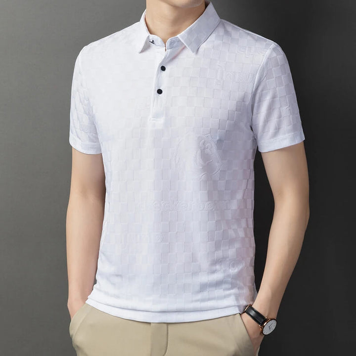 Jax Checkers Jacquard Polo