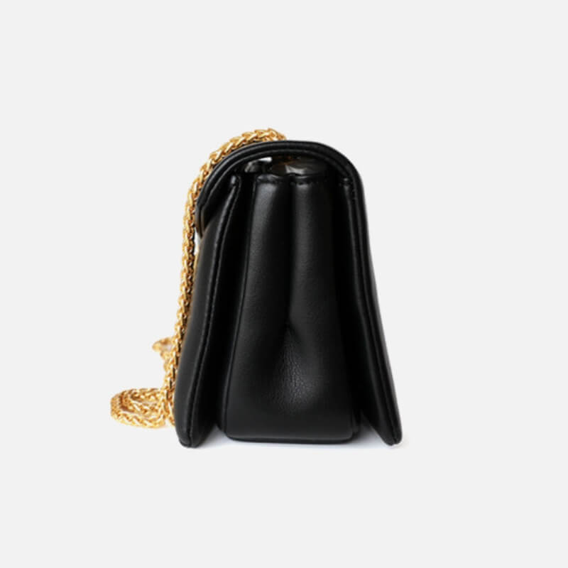 The Golden Pyramid Leather Shoulder Bag