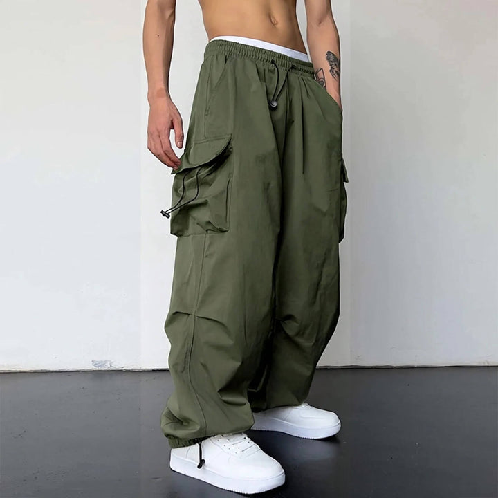 Wide Stride Cargo Joggers