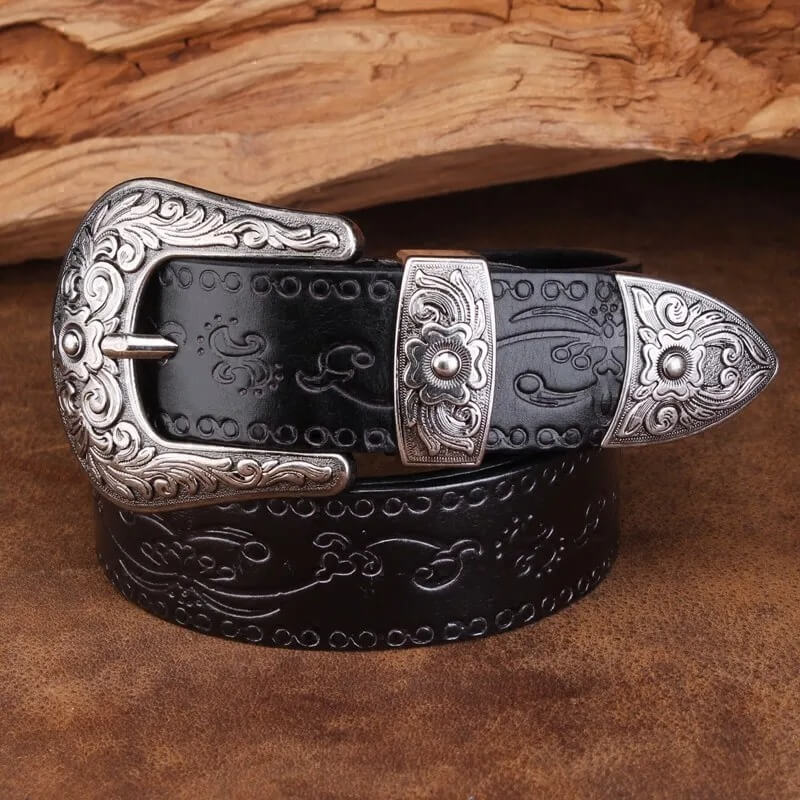 Longhorn Leather Belt