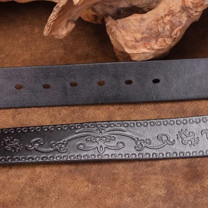 Longhorn Leather Belt