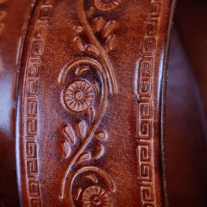 Longhorn Leather Belt