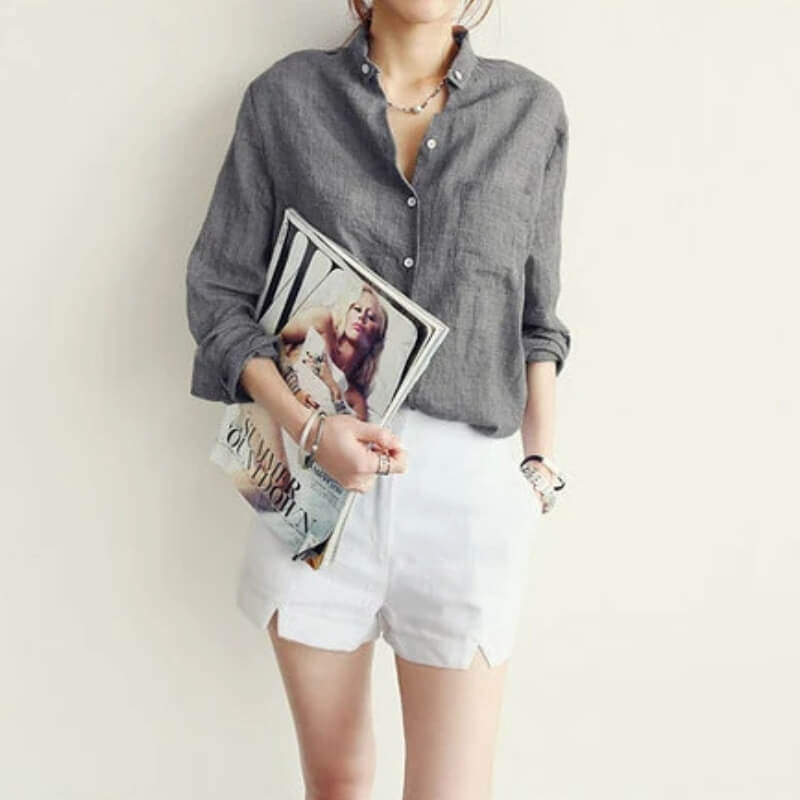 Zoe Linen Blouse