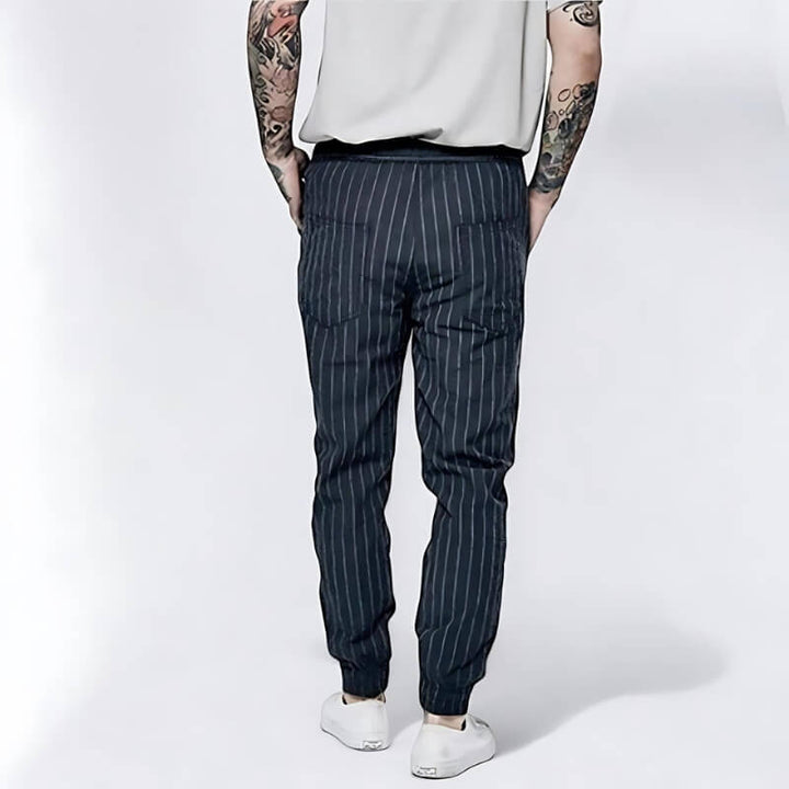 South Beach Pinstripe Linen Pants