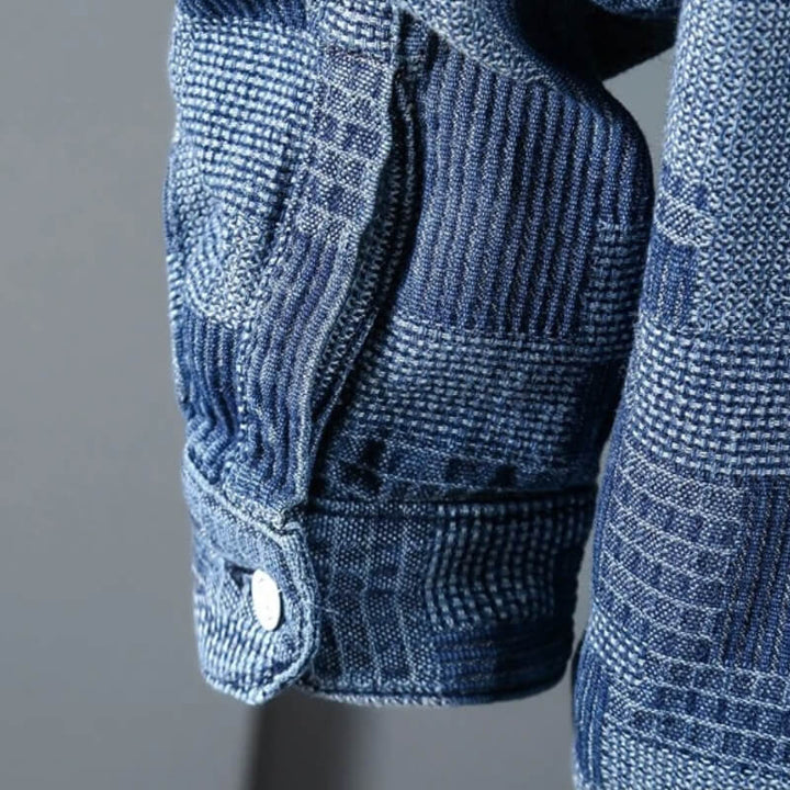 Patched Denim Shirt